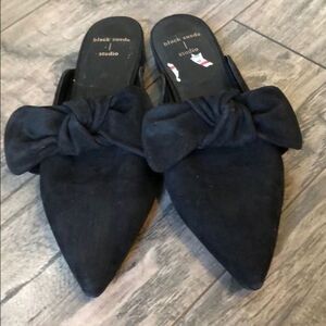 New Black suede studio sandals size 7